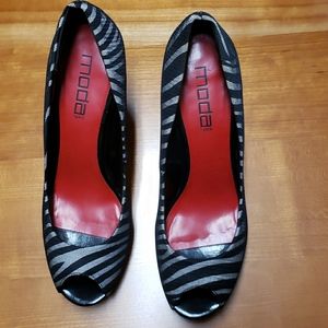 Beautiful Zebra Print Stiletto